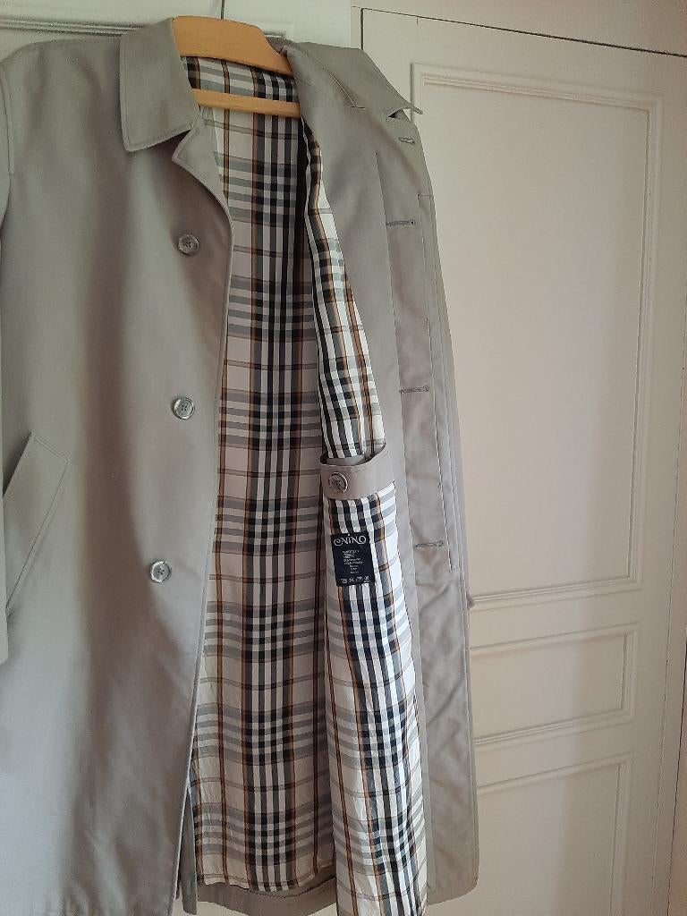 Trench Coat   Homme   XL    NINO, Enlèvement ou Envoi, Beige, Taille 56/58 (XL), Comme neuf