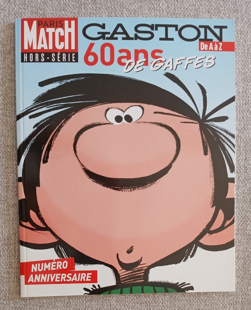 BD Revue Gaston Lagaffe de A à Z, 60 ans de gaffes Franquin, Livres, Une BD, Enlèvement ou Envoi, Neuf