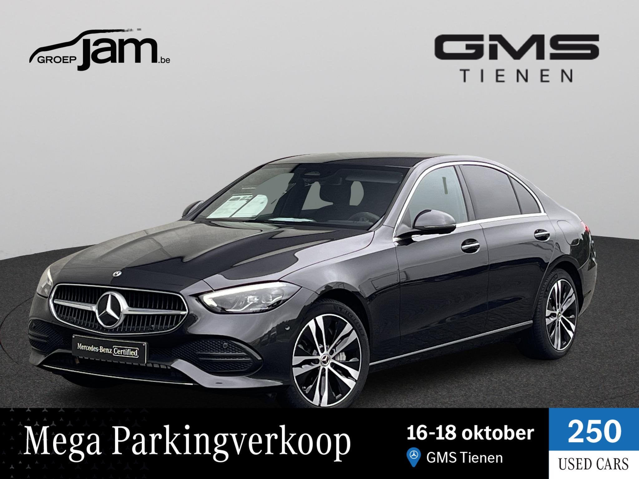 Mercedes-Benz C-klasse C 300 e Luxury Line, Auto's, Automaat, 4 deurs, Zwart, 2080 kg