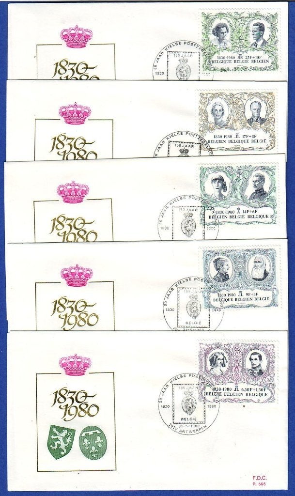 Postzegels België : diverse thema FDC's 2, Ophalen of Verzenden, Gestempeld, 1e dag stempel, Gestempeld