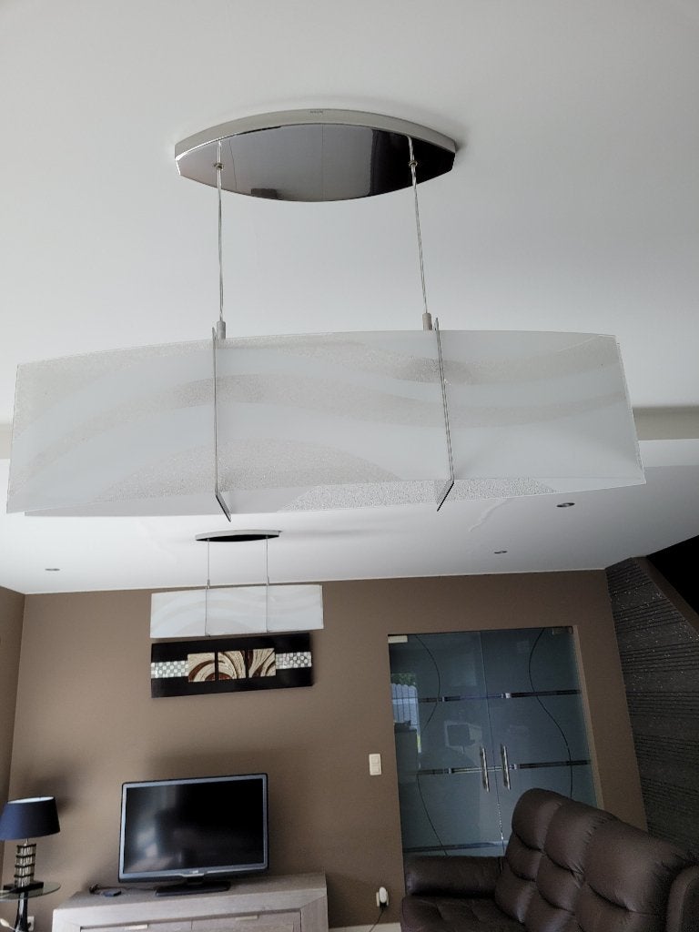 Design lusters, Huis en Inrichting, Ophalen, LED, Philips, Wit