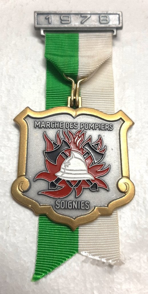Médaille Marche Pompiers de Soignies 1978, Enlèvement ou Envoi