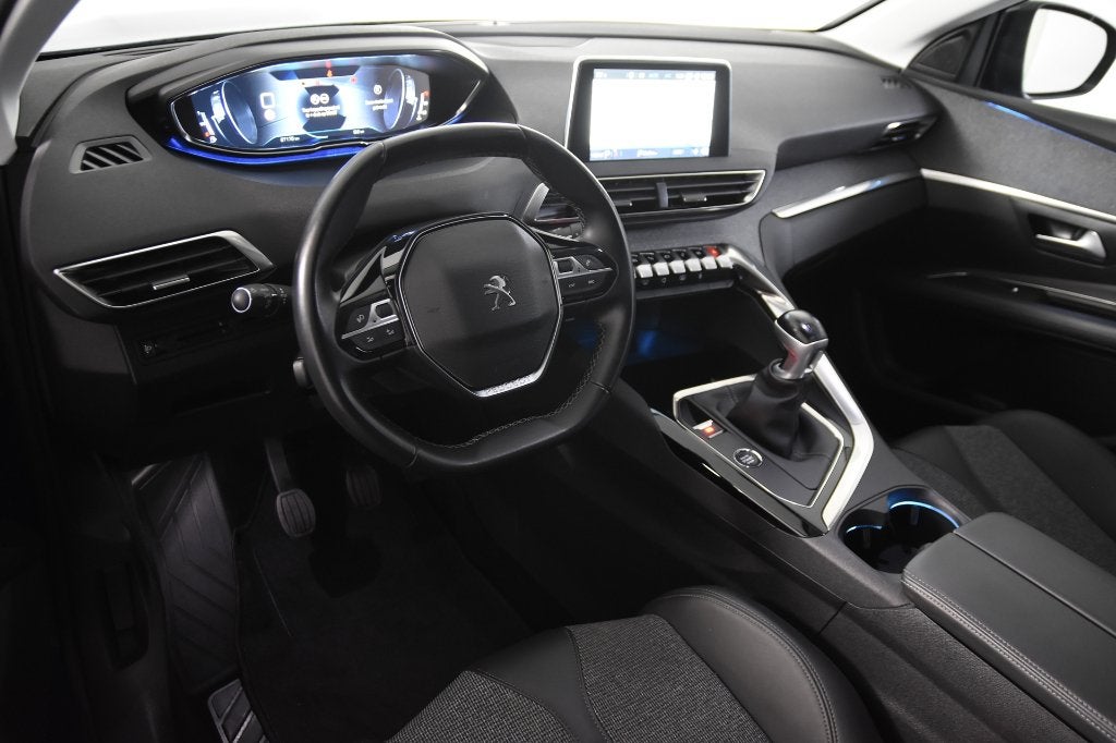 Peugeot 3008 Allure 130 *1ste Eigenaar*Leer*PDC*, Voorwielaandrijving, 1199 cc, Blauw, Leder en Stof