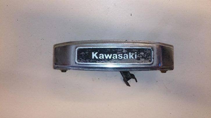 Kawasaki Z305 stuurlogo KZ305 afdekkap chroom embleem logo, Motoren, Onderdelen | Kawasaki, Ophalen of Verzenden, Gebruikt