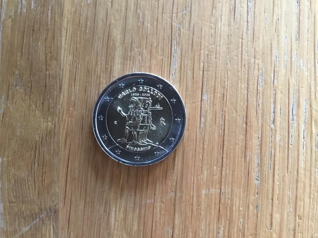 2026 Italië Pinokkio unc, Ophalen of Verzenden, Italië, 2 euro, Losse munt