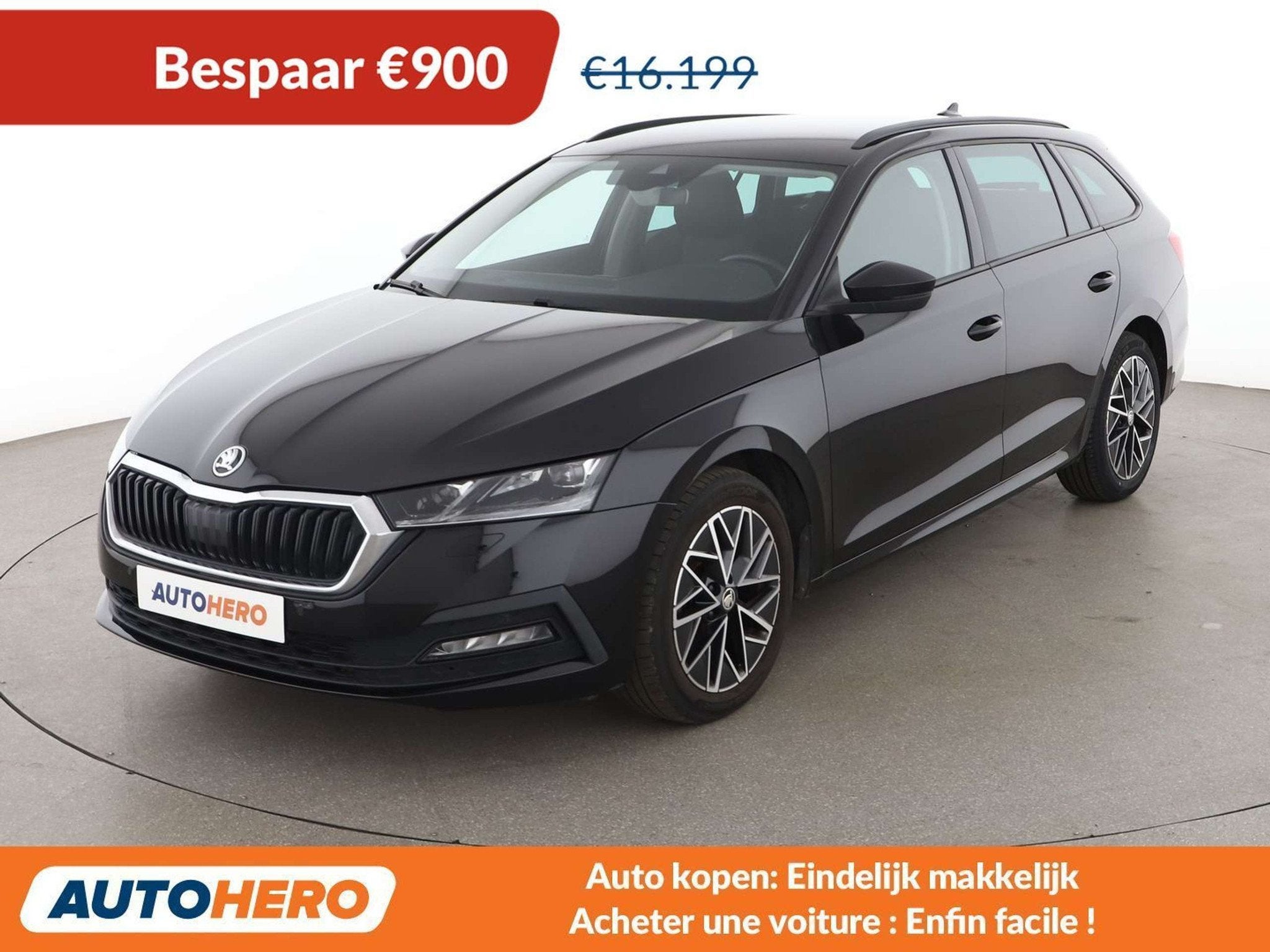 Skoda Octavia 2.0 TDI Ambition (bj 2021), Auto's, Skoda, Voorwielaandrijving, Stof, Gebruikt, Zwart