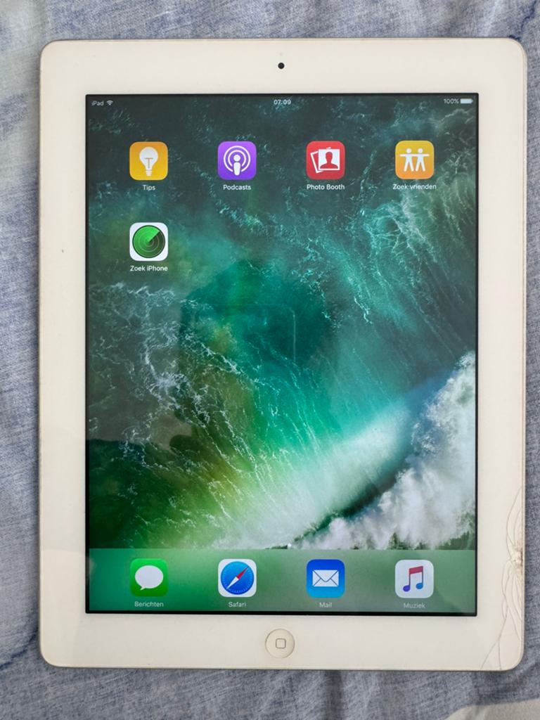 Ipad 4 16GB Wit, Informatique & Logiciels, Apple iPad Tablettes, Apple iPad, Enlèvement, Utilisé, Blanc