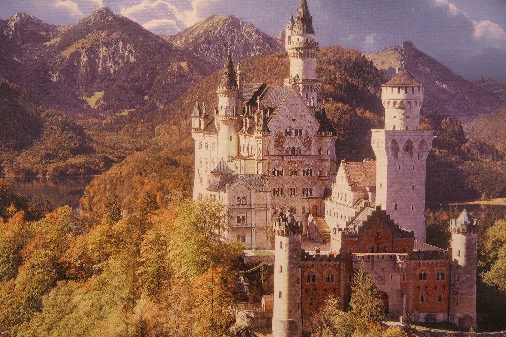puzzel Clementoni 500 pcs Neuschwanstein, Ophalen of Verzenden, 500 t/m 1500 stukjes, Zo goed als nieuw, Legpuzzel
