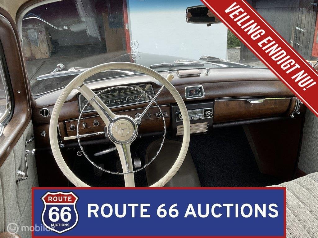 Mercedes-Benz 220 S | 1957 | Route 66 Auctions, Autos, Achat, Entreprise, Boîte manuelle, Autre carrosserie