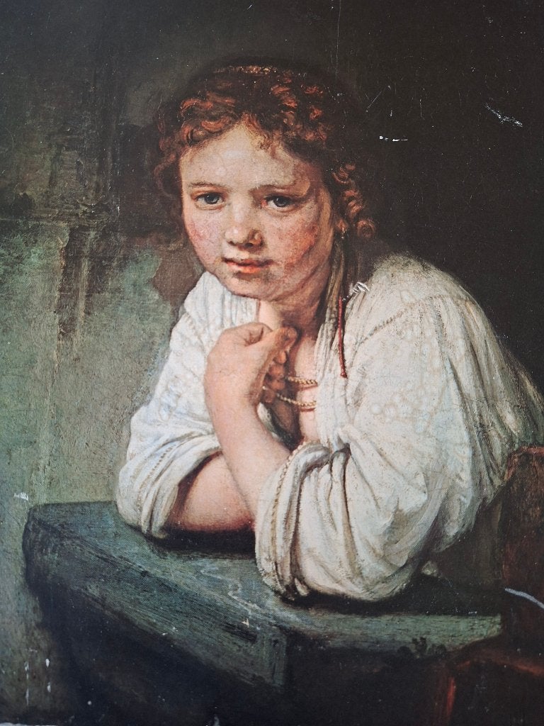 mooi, Antiquités & Art, Portrait ou Personnes, Enlèvement, Autres supports, Technique mixte