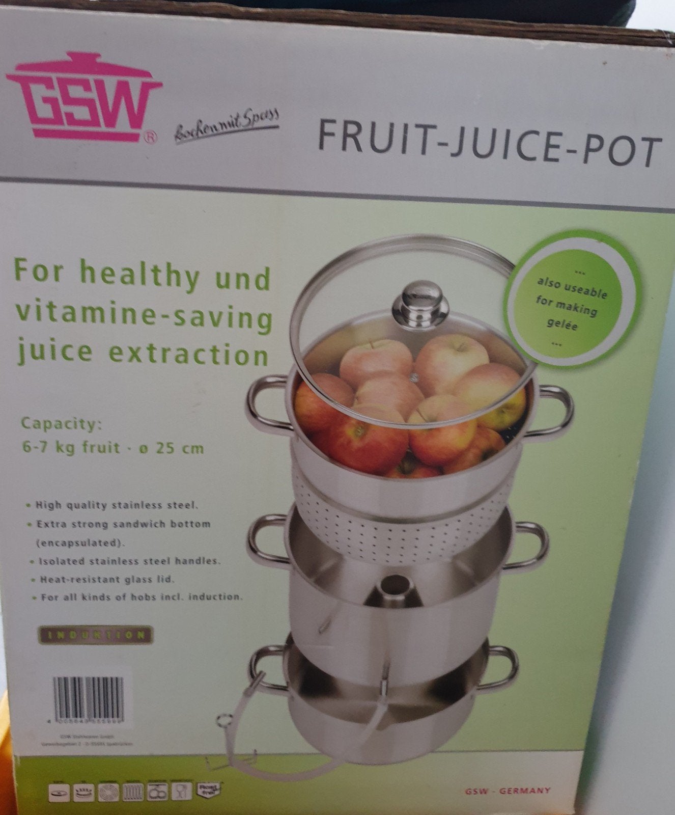 ontsapper voor fruit en groenten, Ophalen, Zo goed als nieuw