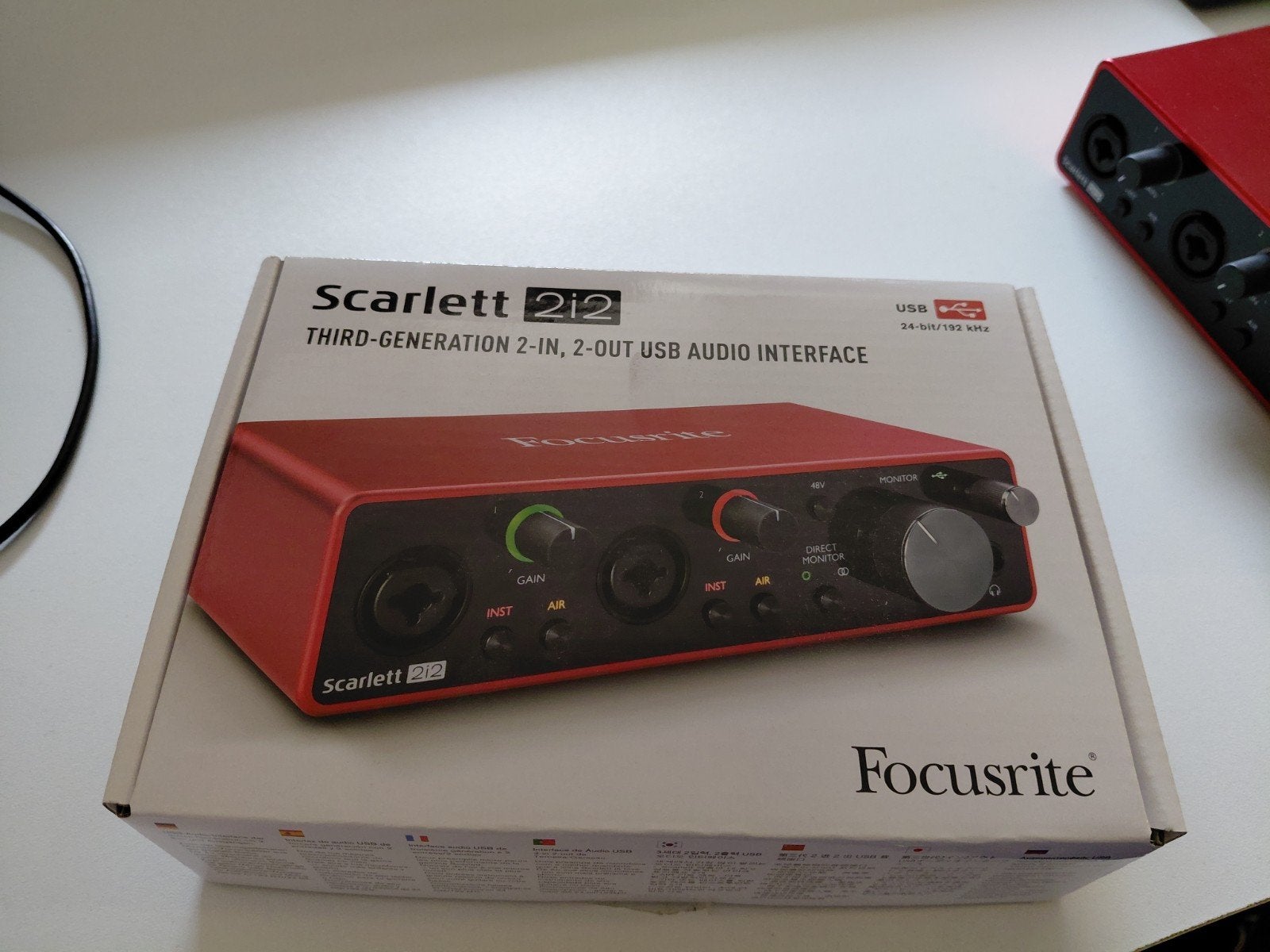 Focusrite Scarlett 2i2 (3rd Gen) Audio Interface, Computers en Software, Geluidskaarten, Ophalen of Verzenden, Zo goed als nieuw