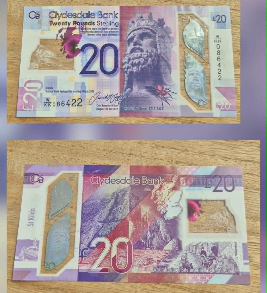 20 Pond Schotland 2019 P-229R, Enlèvement ou Envoi, Autres pays, Billets en vrac