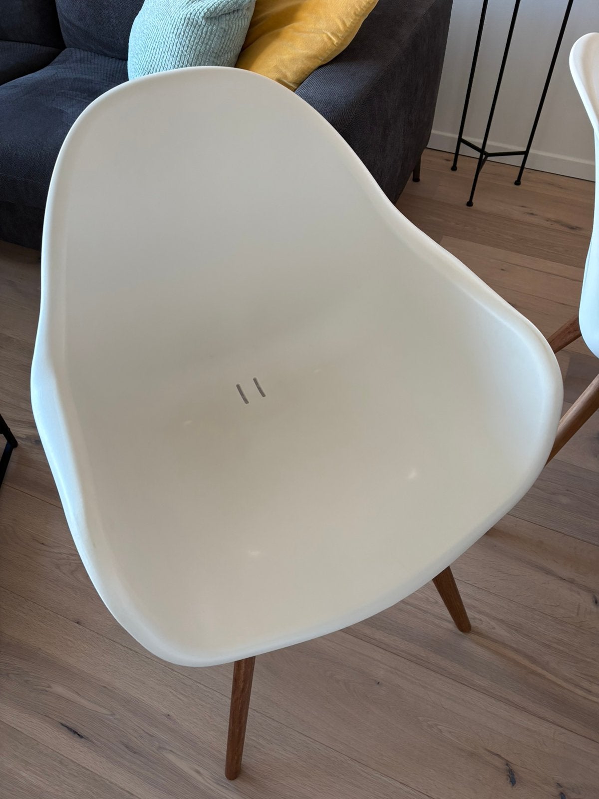 Eetstoelen, Bois, Comme neuf, Enlèvement, Blanc