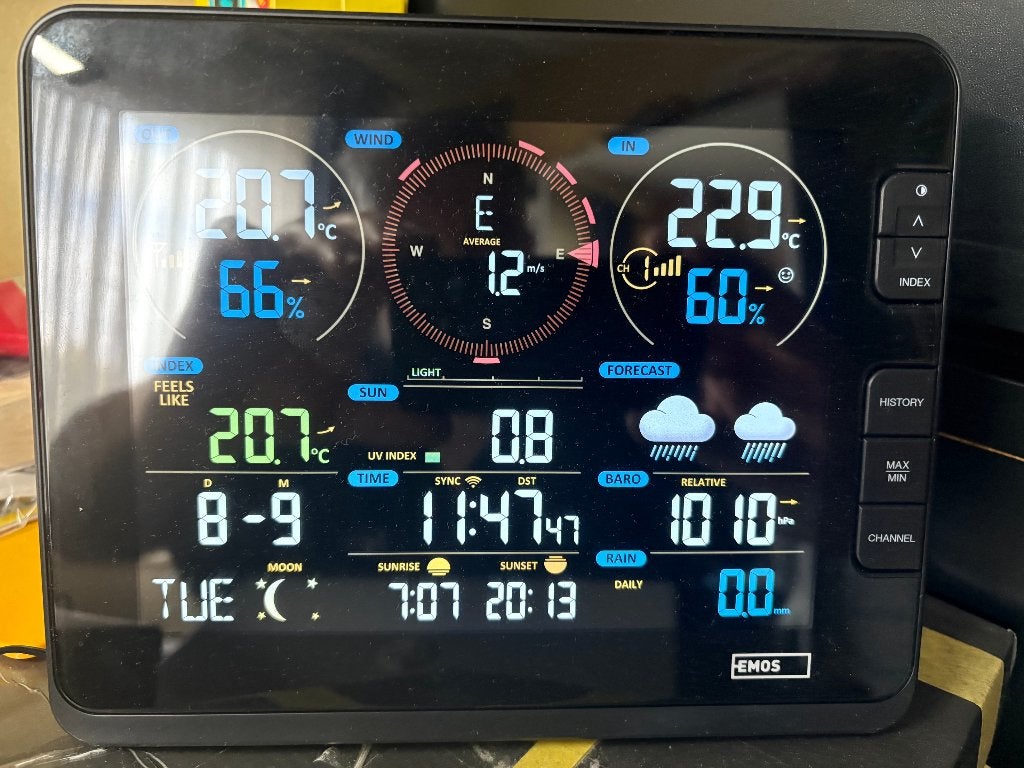 EMOS SELECT ESW9010 WiFi weerstation 7-in-1 – NIEUW, Electroménager, Électroménager & Équipement Autre, Enlèvement ou Envoi, Neuf