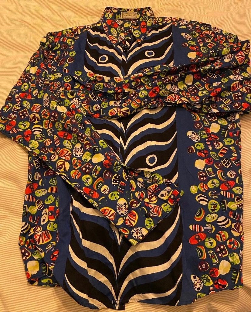 HEMD CHEMISE VERSACE  ca. 1990   M/T 46  Italiaans = S, Overige kleuren, VERSACE GIANNI, Ophalen of Verzenden, Overige halswijdtes