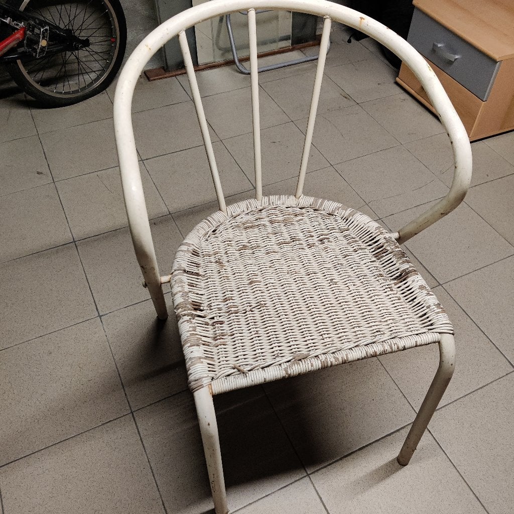 Oude terrasstoelen, Jardin & Terrasse, Chaises de jardin, Enlèvement, Utilisé, Métal, Empilable