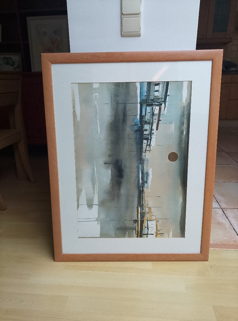 Grand cadre peinture, Enlèvement
