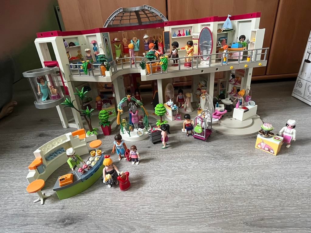 Playmobil winkelcentrum 5485 + extra’s, Kinderen en Baby's, Speelgoed | Playmobil, Ophalen, Zo goed als nieuw