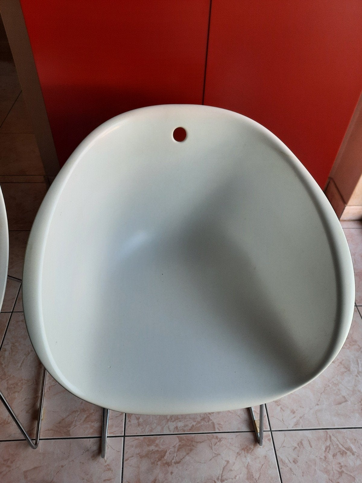 PEDRALI witte kuipstoel 4 stuks, Ophalen, Kunststof, Gebruikt, Italian design