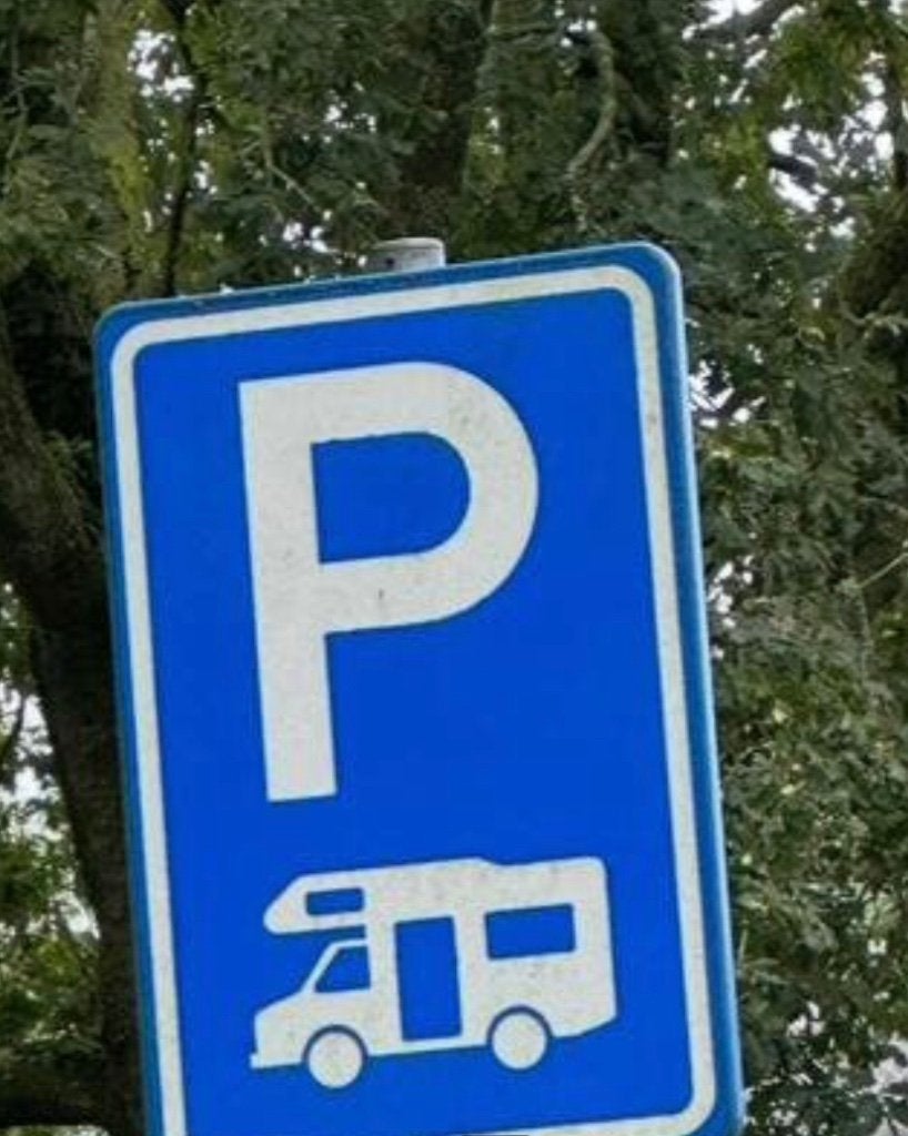Verkeers bord camper plaats gezocht, Verzamelen, Ophalen of Verzenden, Gebruikt, Auto's