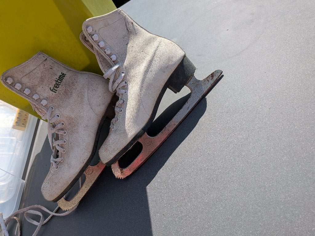 Schaatsen oldscool, Gebruikt, Kunstschaatsen, Ophalen, Overige merken