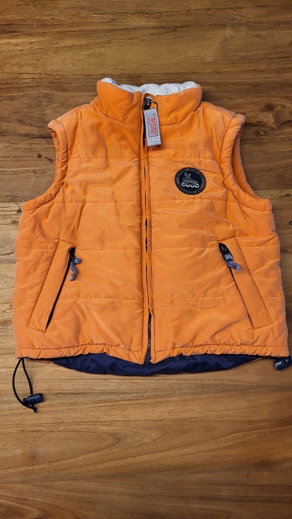 Oranje bodywarmer, Kinderen en Baby's, Kinderkleding | Maat 92, Ophalen, Gebruikt, Jongen of Meisje