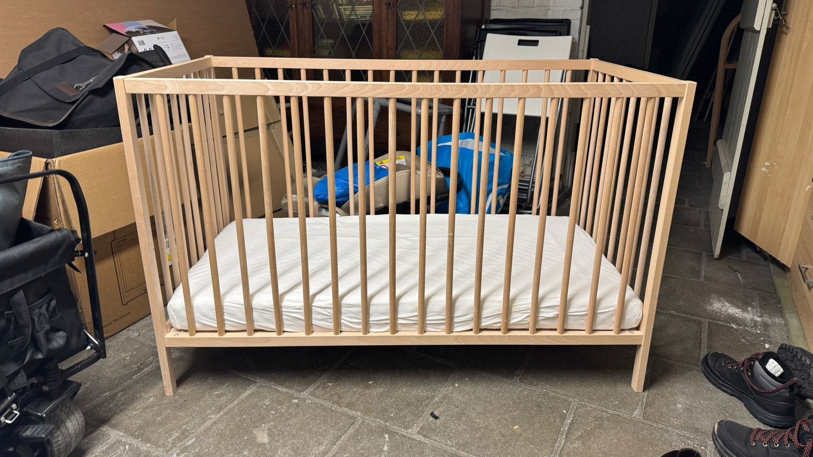 Ikea Sniglar + matras, Enfants & Bébés, Enlèvement, Comme neuf, Matelas