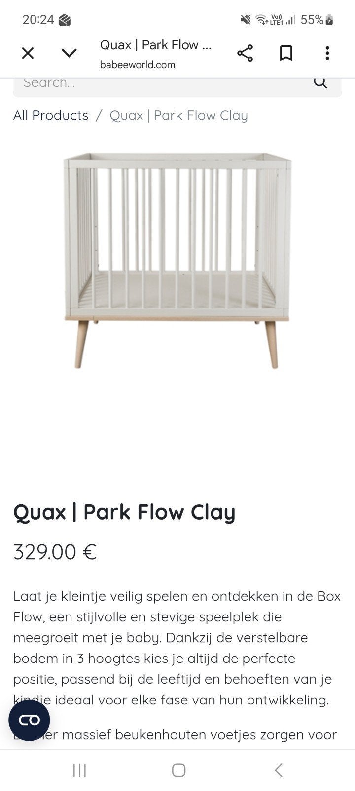 Park Quax, Kinderen en Baby's, Babywiegjes en Ledikanten, Ophalen