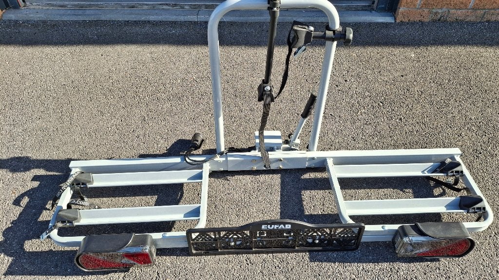 Porte-vélos EUFAB (2 vélos) Universel avec adaptateur, Enlèvement, 2 vélos, Comme neuf, Support d'attelage