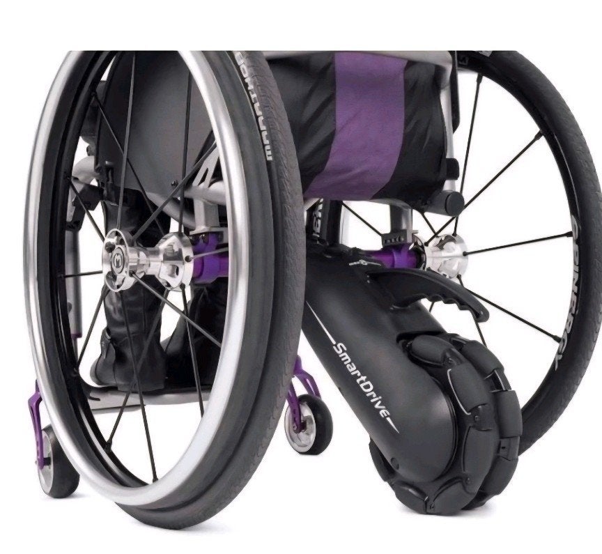 SmartDrive MX2+ complet, Divers, Chaises roulantes, Enlèvement, Fauteuil roulant manuel