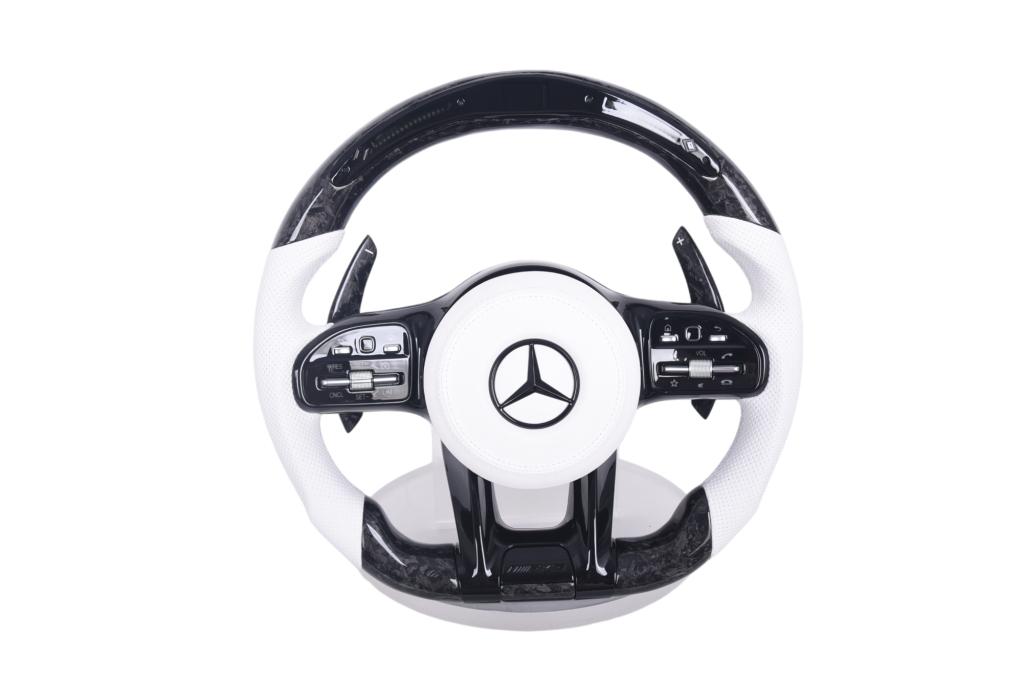 Mercedes AMG forged carbon wit leer LED sportstuur, Auto-onderdelen, Niet ingevuld, Verzenden, Mercedes-Benz, Niet ingevuld