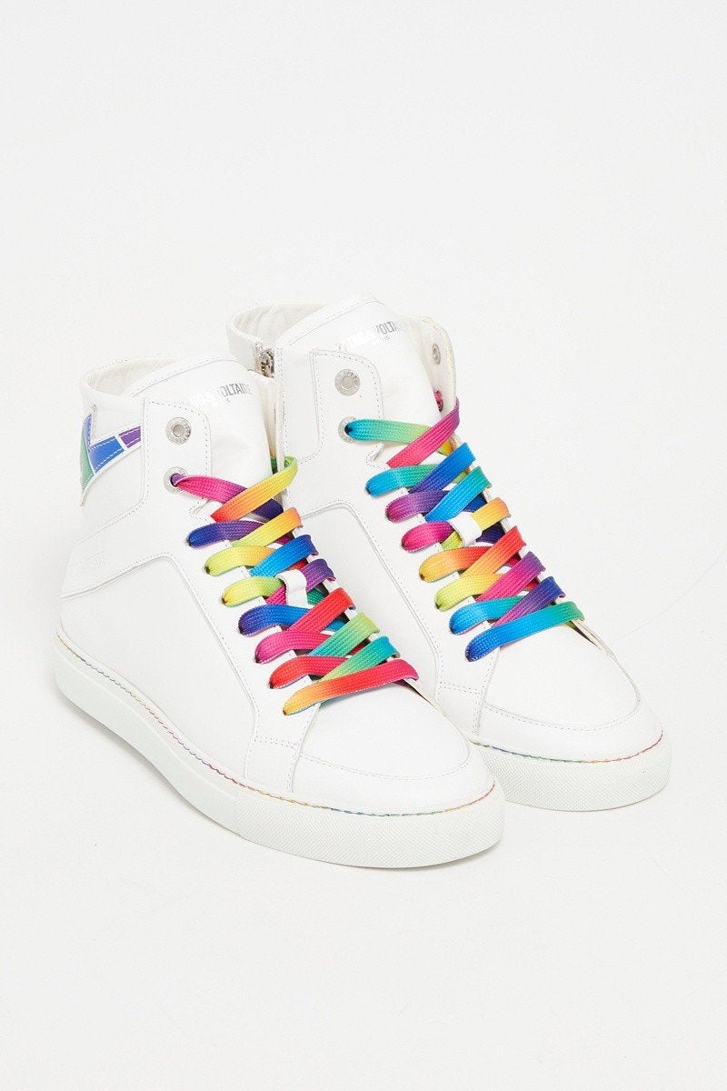 Zadig & Voltaire baskets 100% cuir/ Pointure:45/ Valeur:€425, Neuf, Enlèvement, Blanc, Zadig & Voltaire