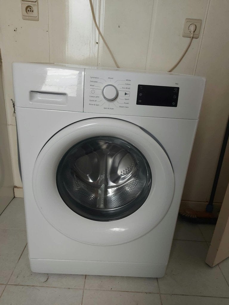 Set van recente en functionerende wasmachine en droogkast, Ophalen, Zo goed als nieuw