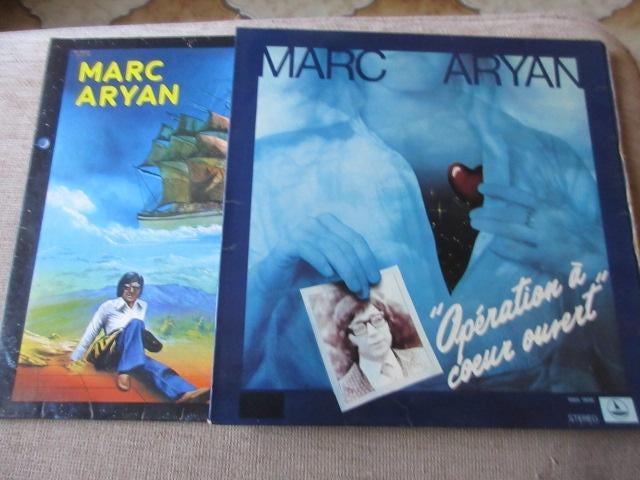 Origineel lot 2 Vynil LP Marc Aryan VG, Ophalen of Verzenden, Gebruikt, 12 inch, Pop