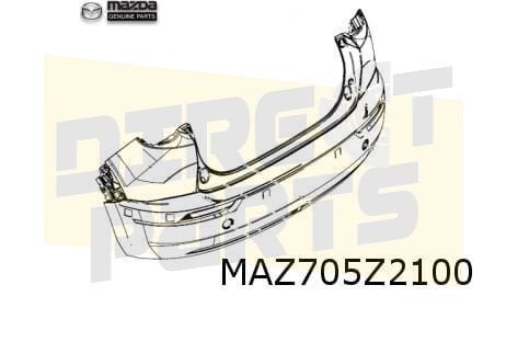 Mazda MX-30 (7/20-) achterbumper (te spuiten) Origineel! DN4, Neuf, Arrière, -, Mazda