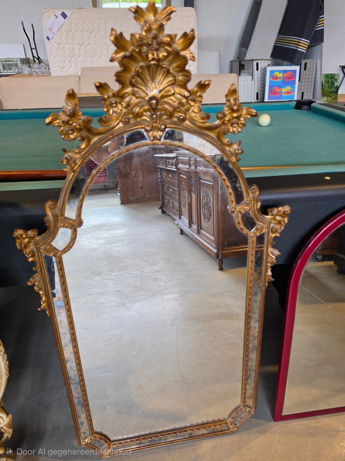 Miroir ancien, Enlèvement