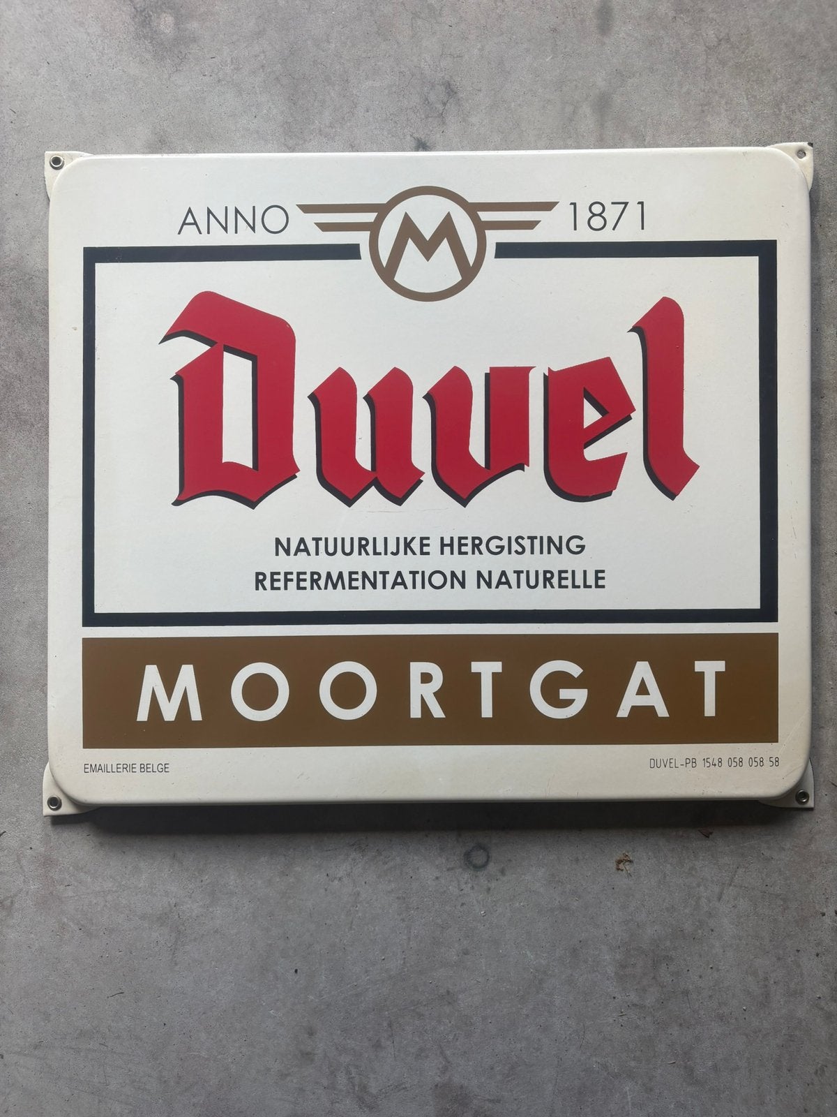 Echt duvel bord heel goede staat, Verzamelen, Ophalen, Zo goed als nieuw, Duvel