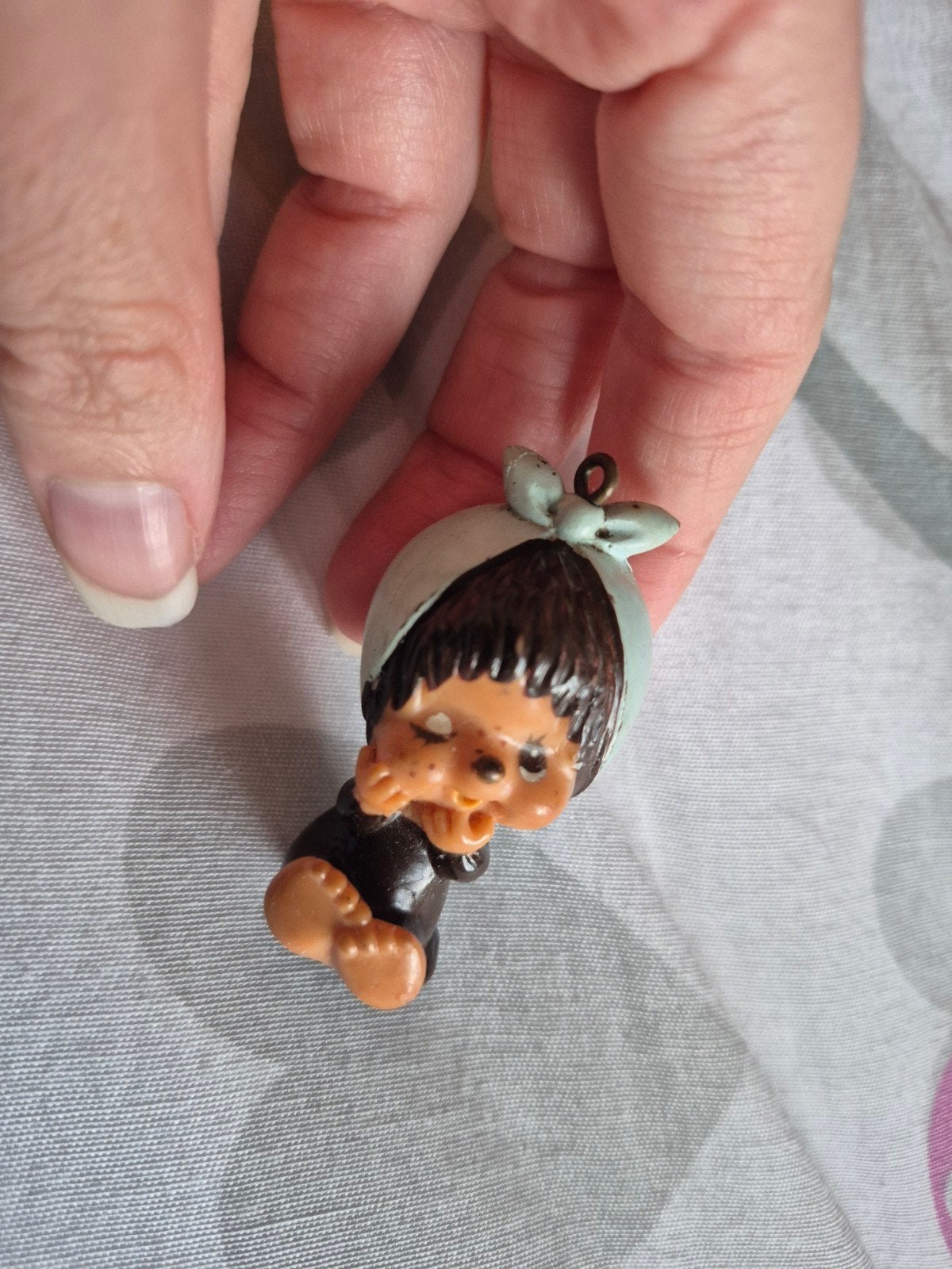 monchichi vintage mini popje jaar 1979 6cm, Ophalen of Verzenden