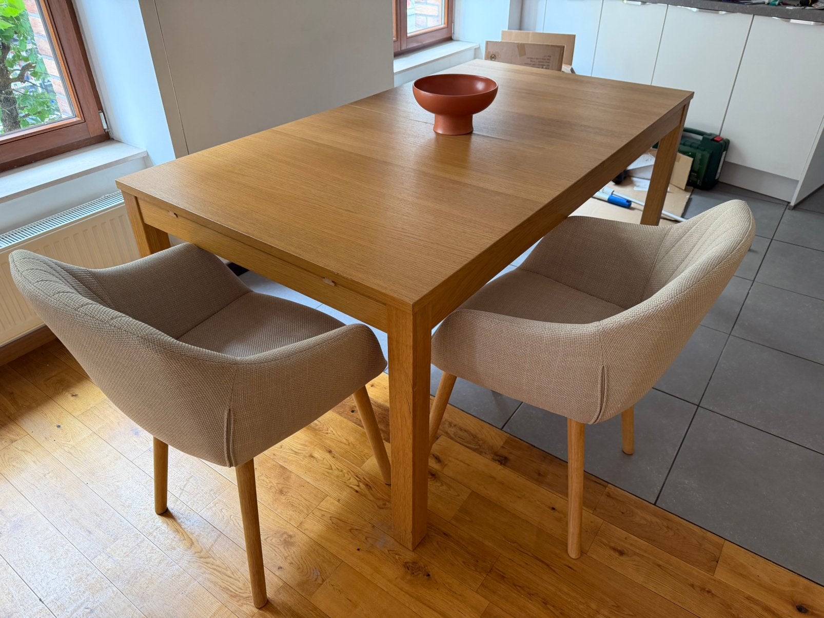 Table à manger extensible 175/220/265x95cm, Enlèvement, Comme neuf