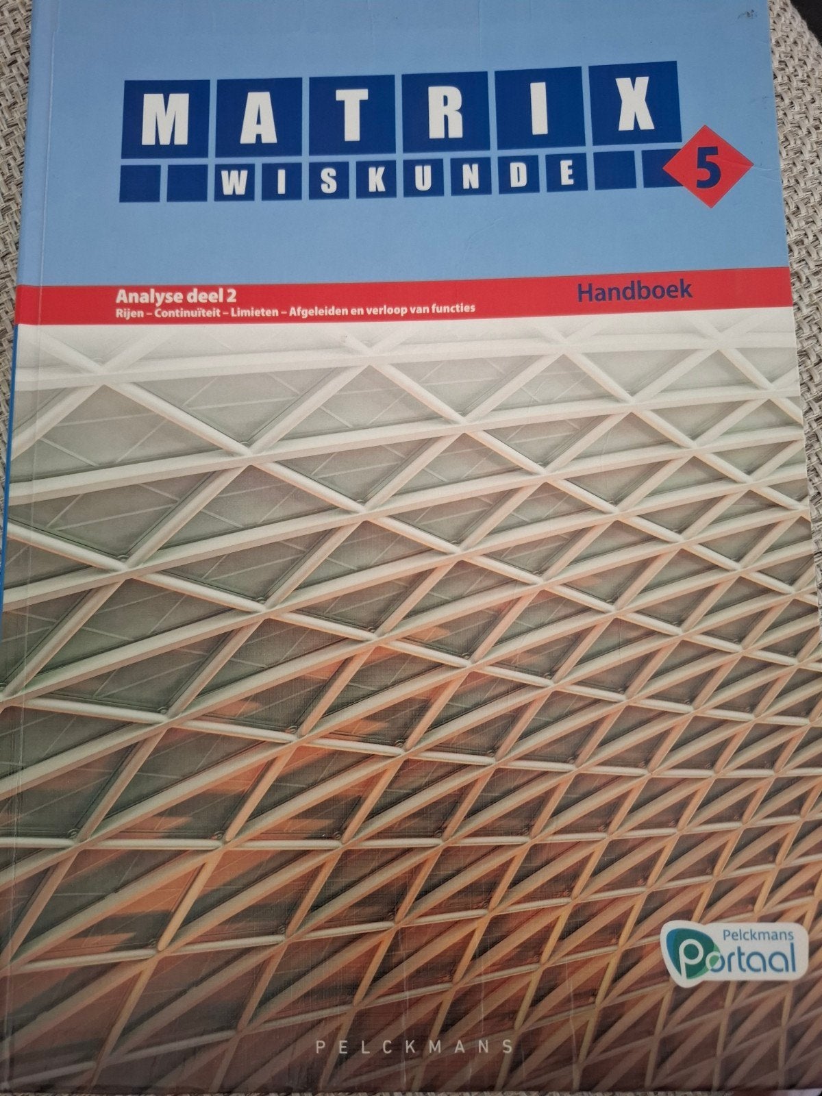 Matrix Wiskunde 5 Analyse deel 2: rijen, continuïteit, limie, Ophalen of Verzenden, Gelezen, ASO, Wiskunde A