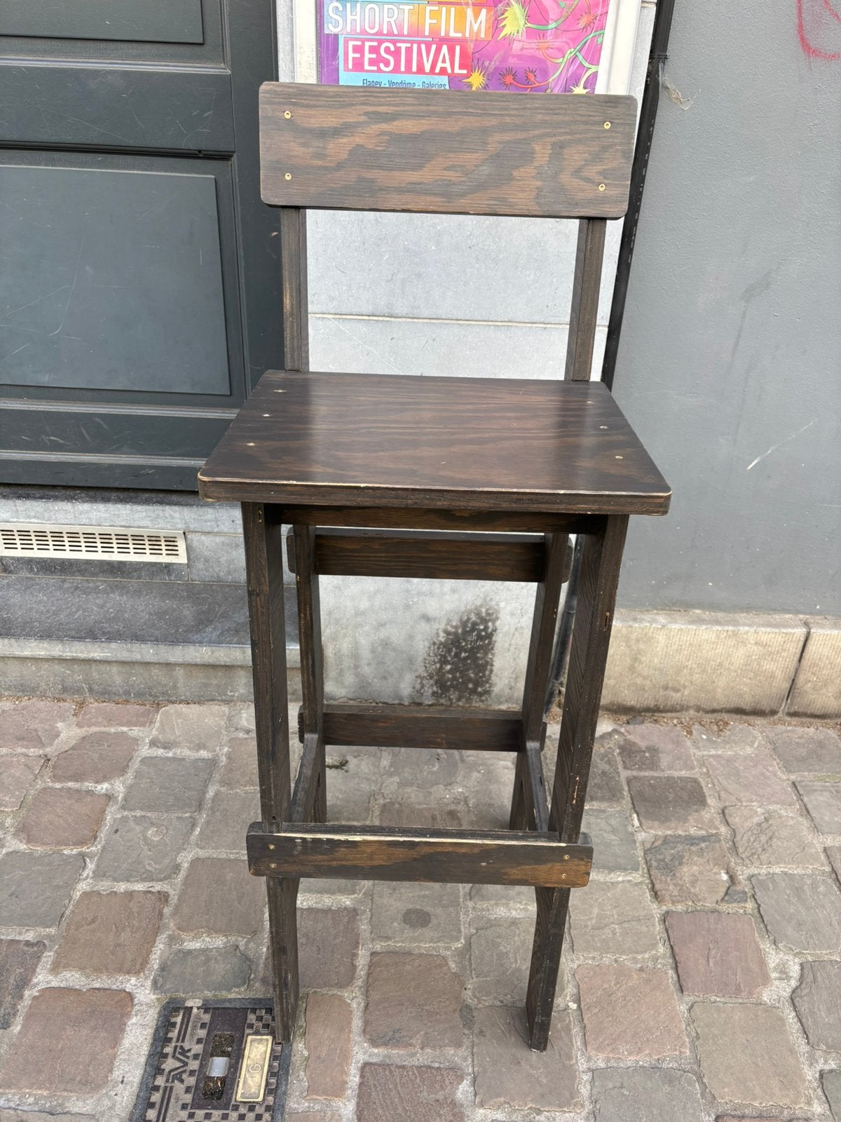 Tabouret en bois, Ophalen, Zo goed als nieuw, Hout