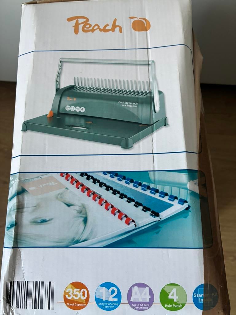 Plastic bindmachine weinig gebruikt, Diversen, Schoolbenodigdheden, Ophalen, Zo goed als nieuw
