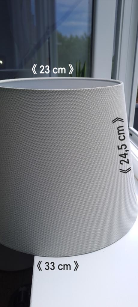 Abat-jour gris qualité neuf+ampoule💡gratis a saisir ️️↙️, Neuf, Gris, 25 à 50 cm, Rond