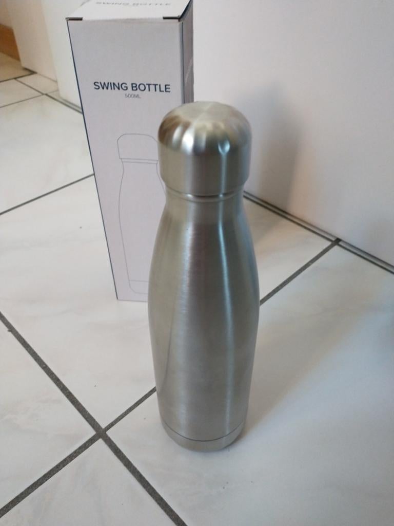 Waterfles 500ml metaal ongebruikt, Sport en Fitness, Ophalen, Nieuw