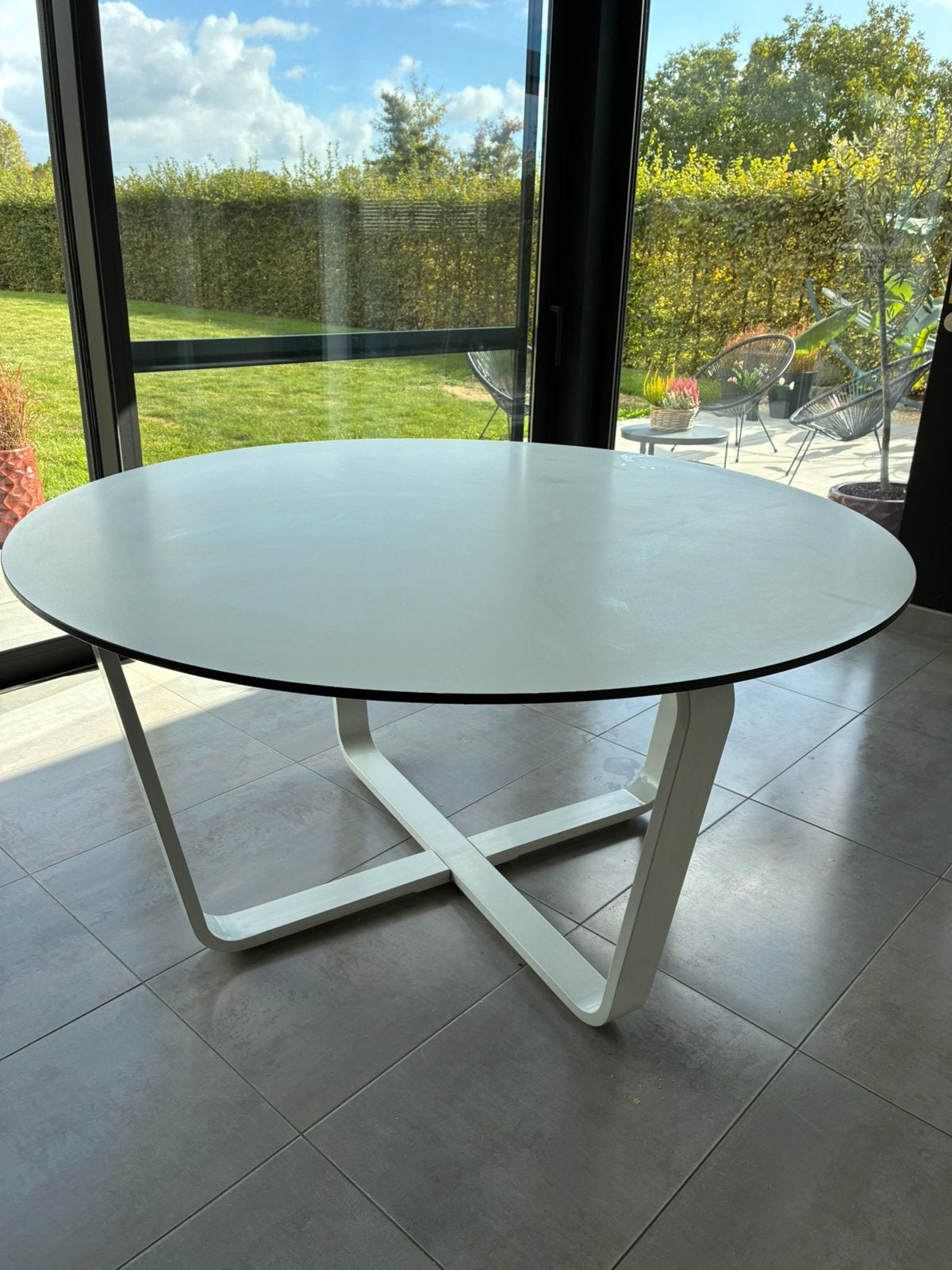 Tafel, Ophalen, Gebruikt, 150 tot 200 cm, Rond