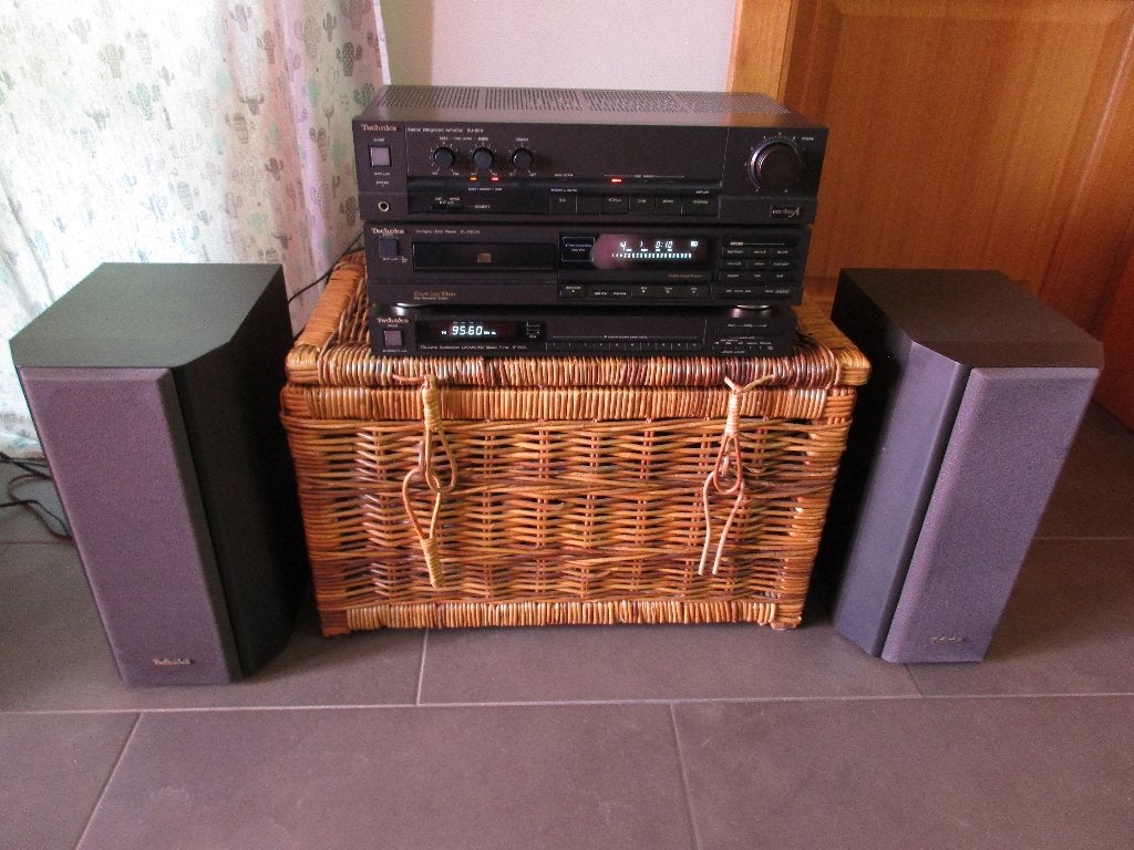 chaine hifi TECHNICS SU-600 avec enceintes, Enlèvement, Lecteur CD
