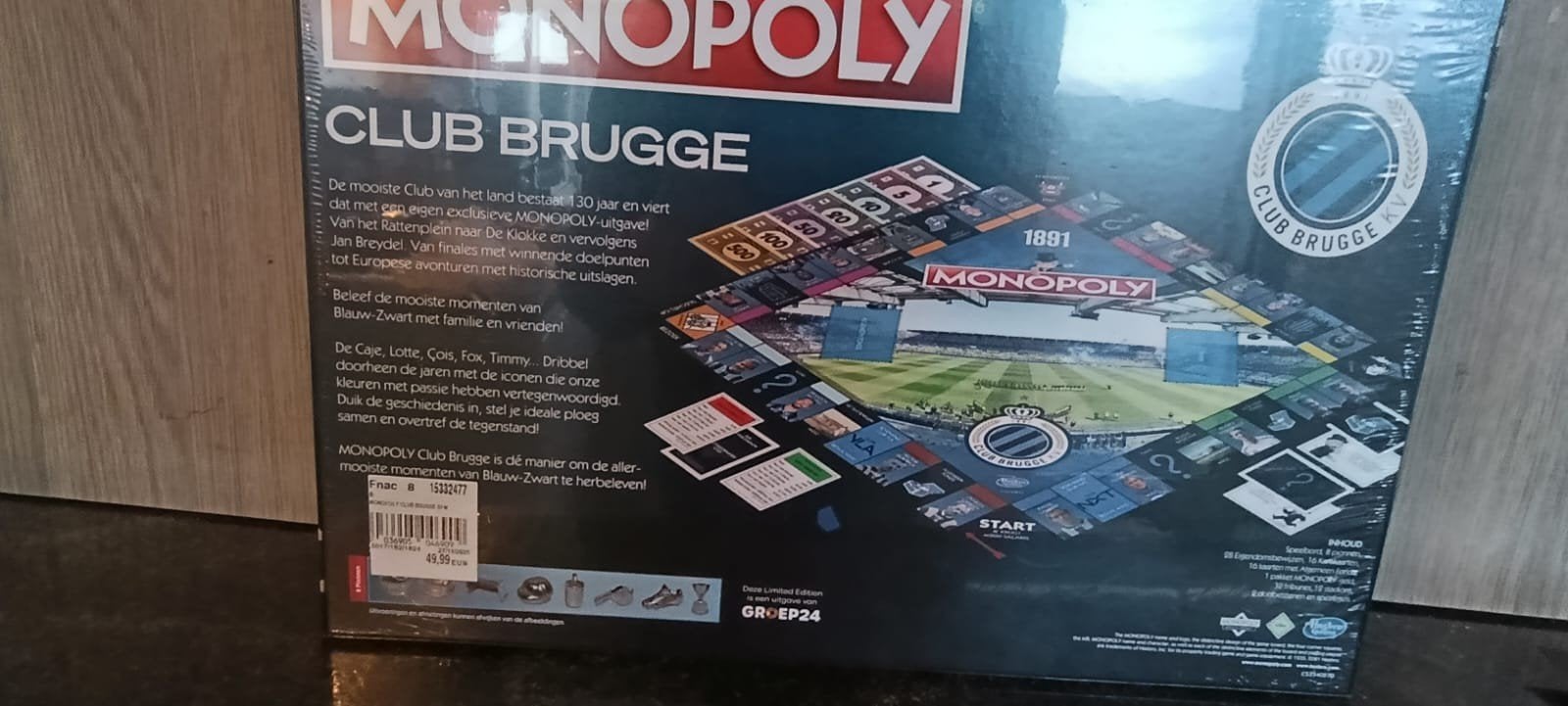 monopoly  club brugge, Hobby en Vrije tijd, Vijf spelers of meer, Ophalen, Nieuw