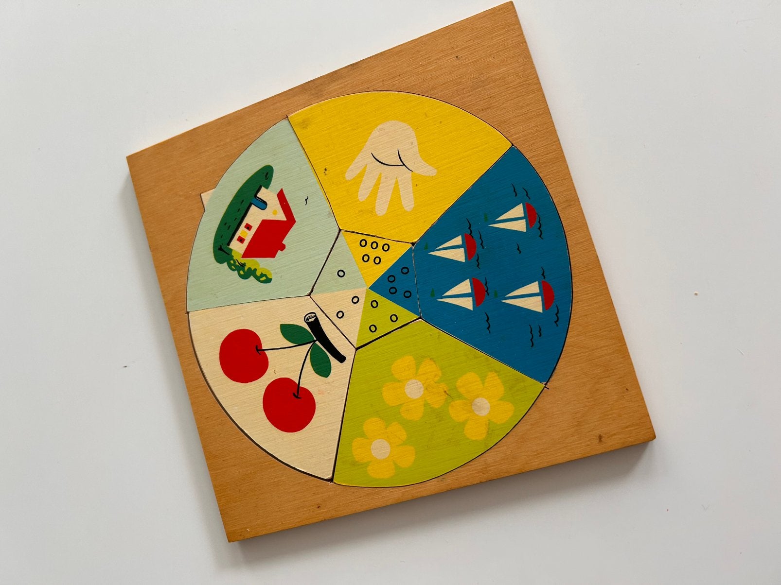 Educatief vintage puzzel, Ophalen of Verzenden