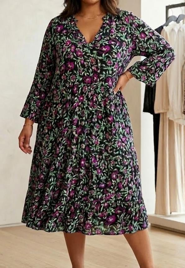 maxi jurk van kaffe curve  als nieuw <3, Ophalen of Verzenden, Nieuw, Maat 46/48 (XL) of groter